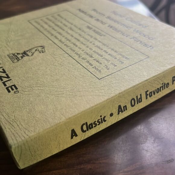 Wood Tree Puzzle Drueke Games Hand Crafted Brain Teaser Novelty Vintage Game - Picture 4 of 5